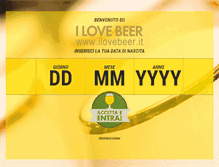Tablet Screenshot of ilovebeer.it